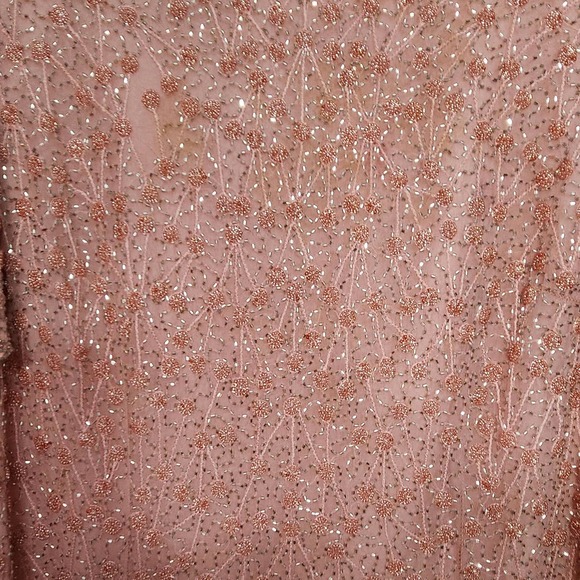 Adrianna Papell Embellished Sea Pink Silk Party Blouse 22W - Picture 5 of 5